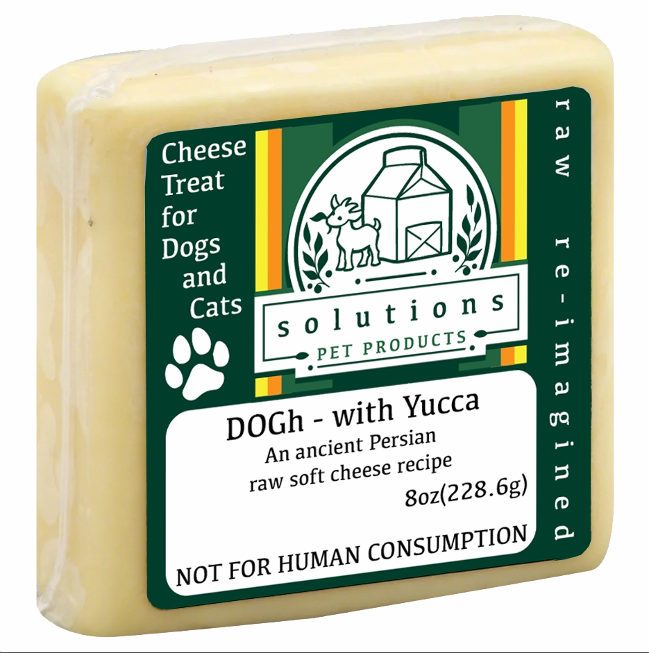 Solutions Frozen Functional Treats - DOGh Raw Soft Goat Milk Cheese with Yucca 8oz stainless steel bowl,metal pet feeder,steel water dish