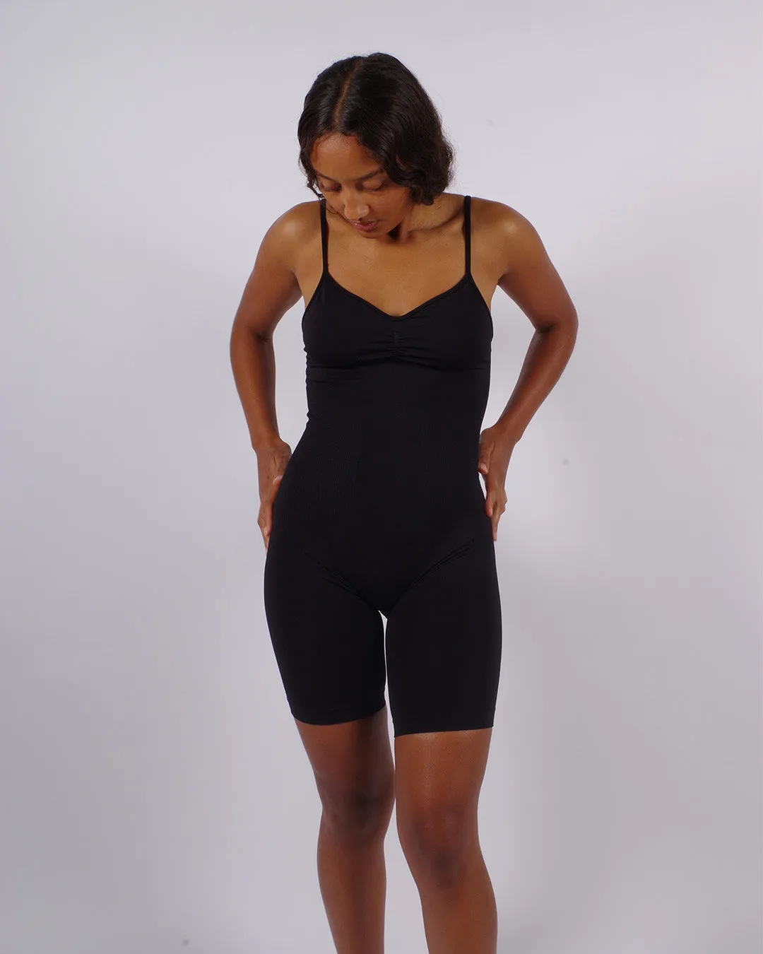 SPIRITED Shorts Unitard | Black