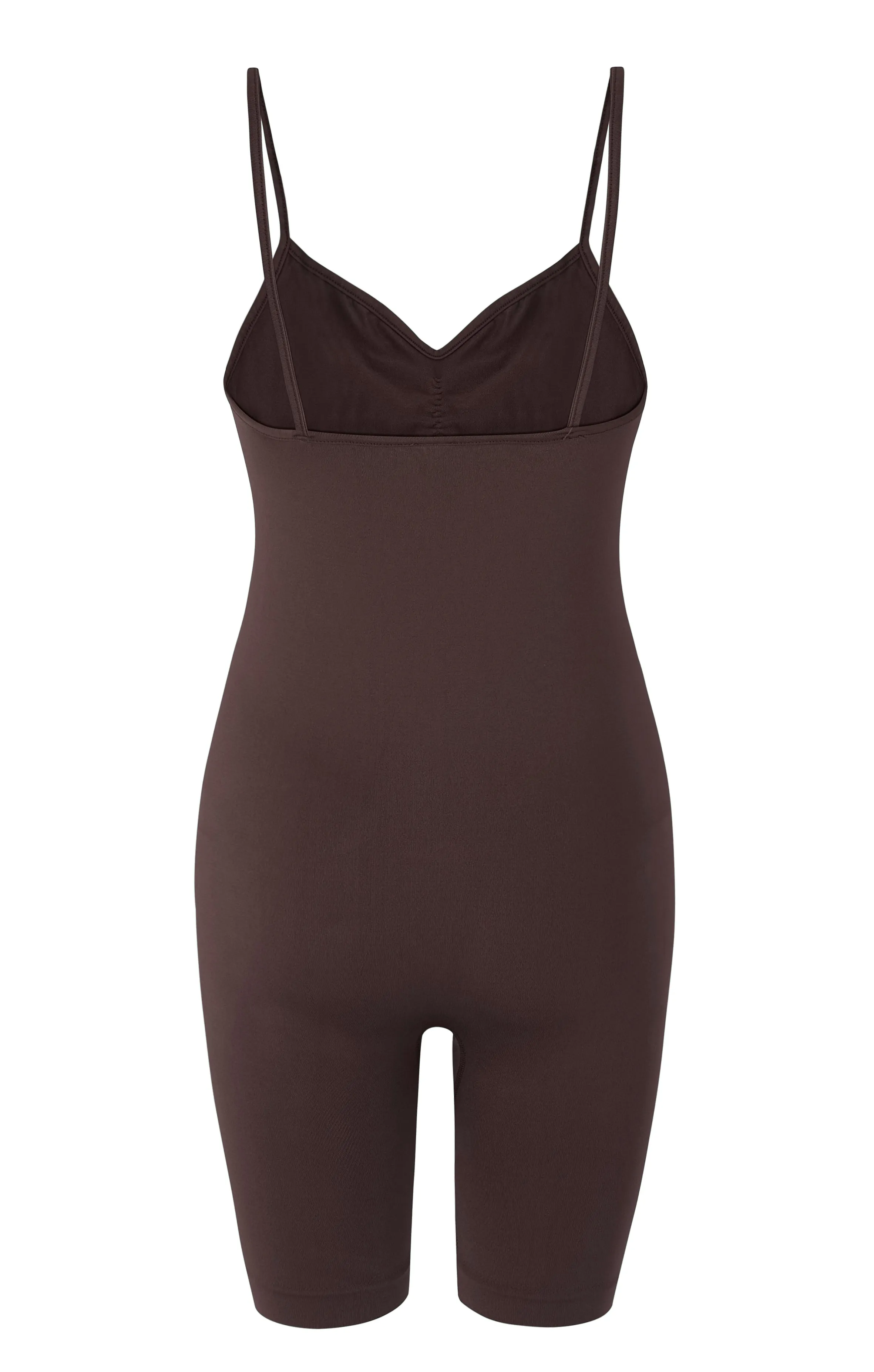 SPIRITED Shorts Unitard | Chocolate Brown