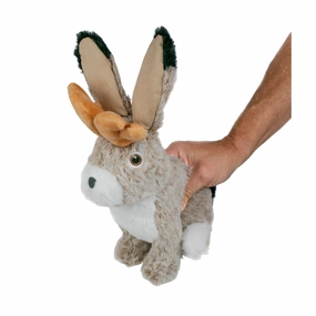 Squeaky Plush Dog Toy: Animated Jackalope wet cat food,canned cat food,gravy cat food
