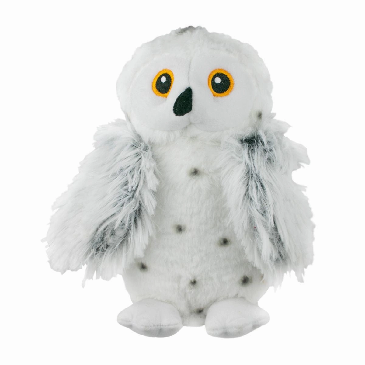 Squeaky Plush Dog Toy: Animated Snow Owl