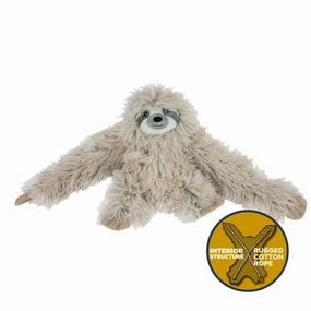 Squeaky Plush Dog Toy: Sloth Rope Body wet cat food,canned cat food,gravy cat food