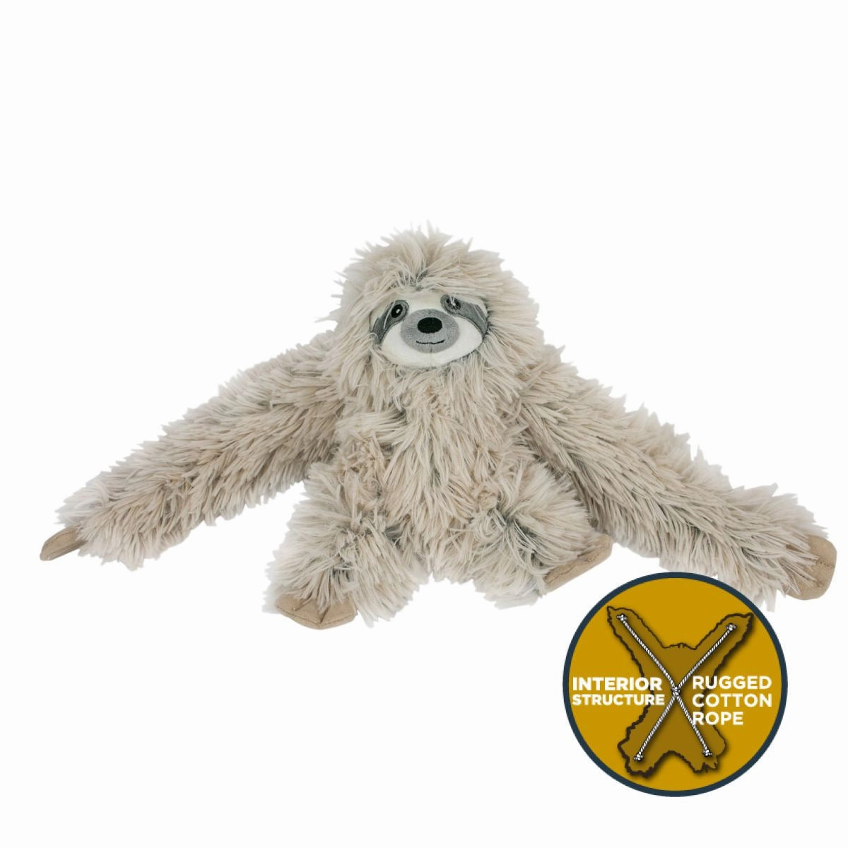 Squeaky Plush Dog Toy: Sloth Rope Body wet cat food,canned cat food,gravy cat food