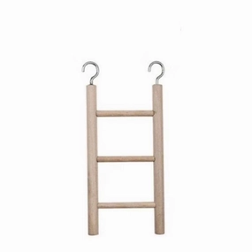 StarlingPet Wooden Ladder for Small Animals 3step bird nesting box,bird cage accessories,bird habitat