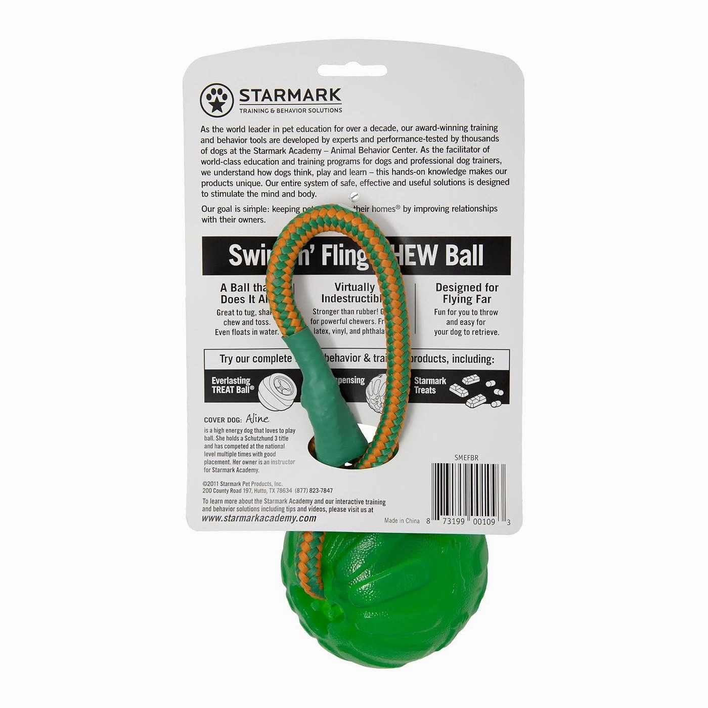 Starmark Swing n' Fling ChewBall Toy