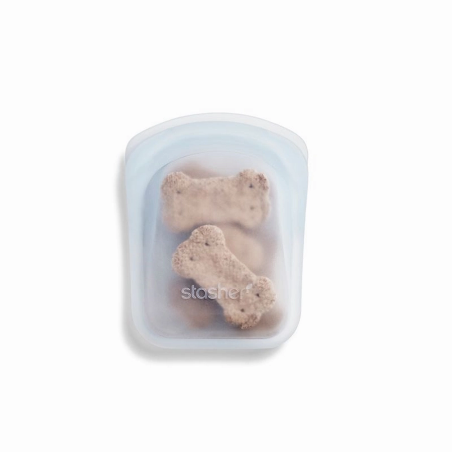 Stasher Reusable Silicon Bag for Dog Treats, Pocket Bag (Bundle of 2) dog business cards,pet business supplies,doggie storefront
