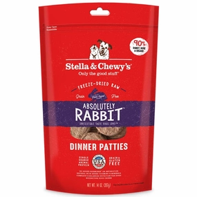 Stella & Chewy's Absolutely Rabbit Dinner Patties Grain-Free Freeze-Dried Raw Dog Food 14oz horse supplement horse vitamins animal probiotics livestock digestive aid horse immune booster