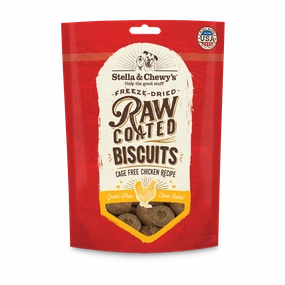 Stella & Chewy's Raw Coated Dog Biscuits Cage-Free Chicken 9oz Bag dog biscuit treats,crunchy dog snacks,dog cookies