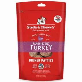 Stella & Chewy's Tantalizing Turkey Dinner Patties Grain-Free Freeze-Dried Raw Dog Food horse supplement horse vitamins animal probiotics livestock digestive aid horse immune booster