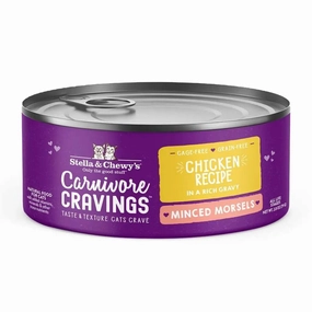 Stella & Chewy's Wet Cat Food Carnivore Cravings Minced Morsels Chicken Recipe grain free wet cat food,senior cat wet food,cat pt