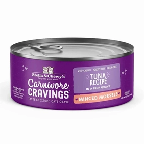 Stella & Chewy's Wet Cat Food Carnivore Cravings Minced Morsels Tuna Recipe grain free wet cat food,senior cat wet food,cat pt