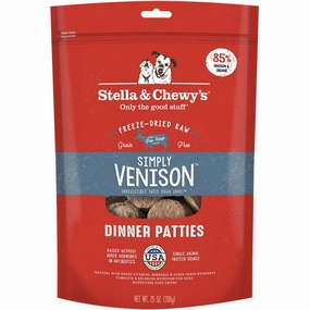 Stella & Chewys Simply Venison Dinner Patties Grain-Free Freeze-Dried Raw Dog Food 25oz horse supplement horse vitamins animal probiotics livestock digestive aid horse immune booster