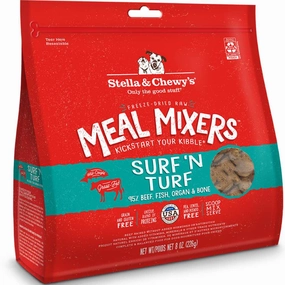 Stella & Chewys Surf & Turf Meal Mixers Grain-Free Freeze-Dried Raw Dog Food horse supplement horse vitamins animal probiotics livestock digestive aid horse immune booster