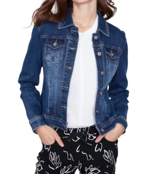 Stretch Denim Jacket In Indigo
