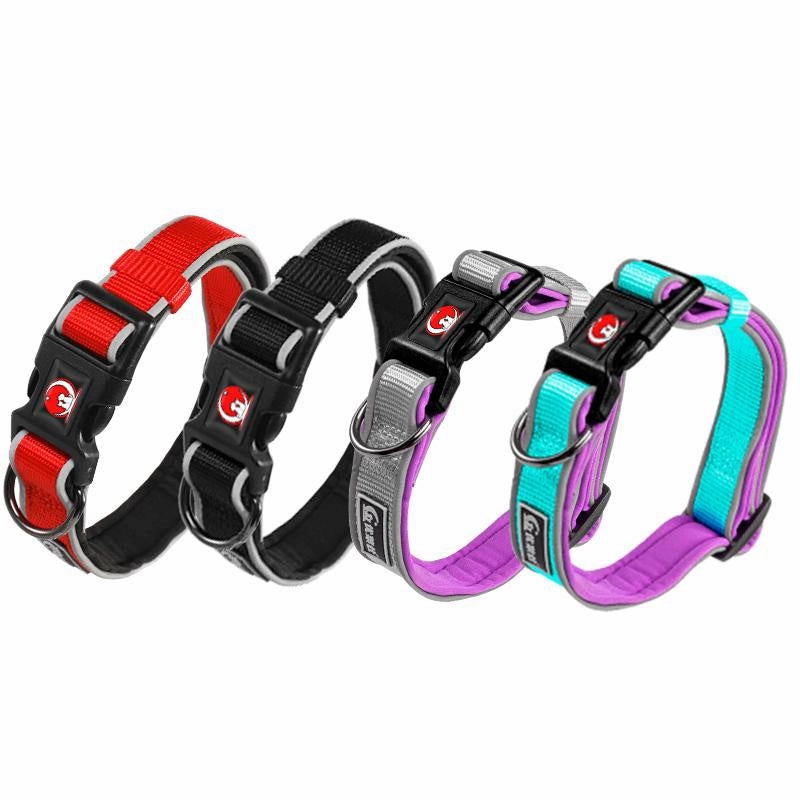 Sturdy And Comfortable Nylon Dog Collar For Medium Dogs- 20 MM Wide dog harness and leash,reflective dog collar,pet walking gear