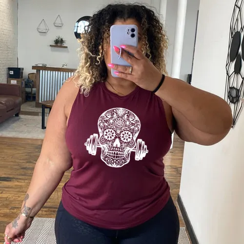 Sugar Barbell Skull Muscle Tank