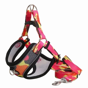 Supet Adjustable Dog Harness and Leash Set (Black) - Xlarge dog harness and leash,reflective dog collar,pet walking gear