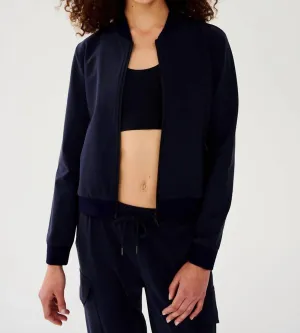 Supplex Bomber Jacket In Indigo