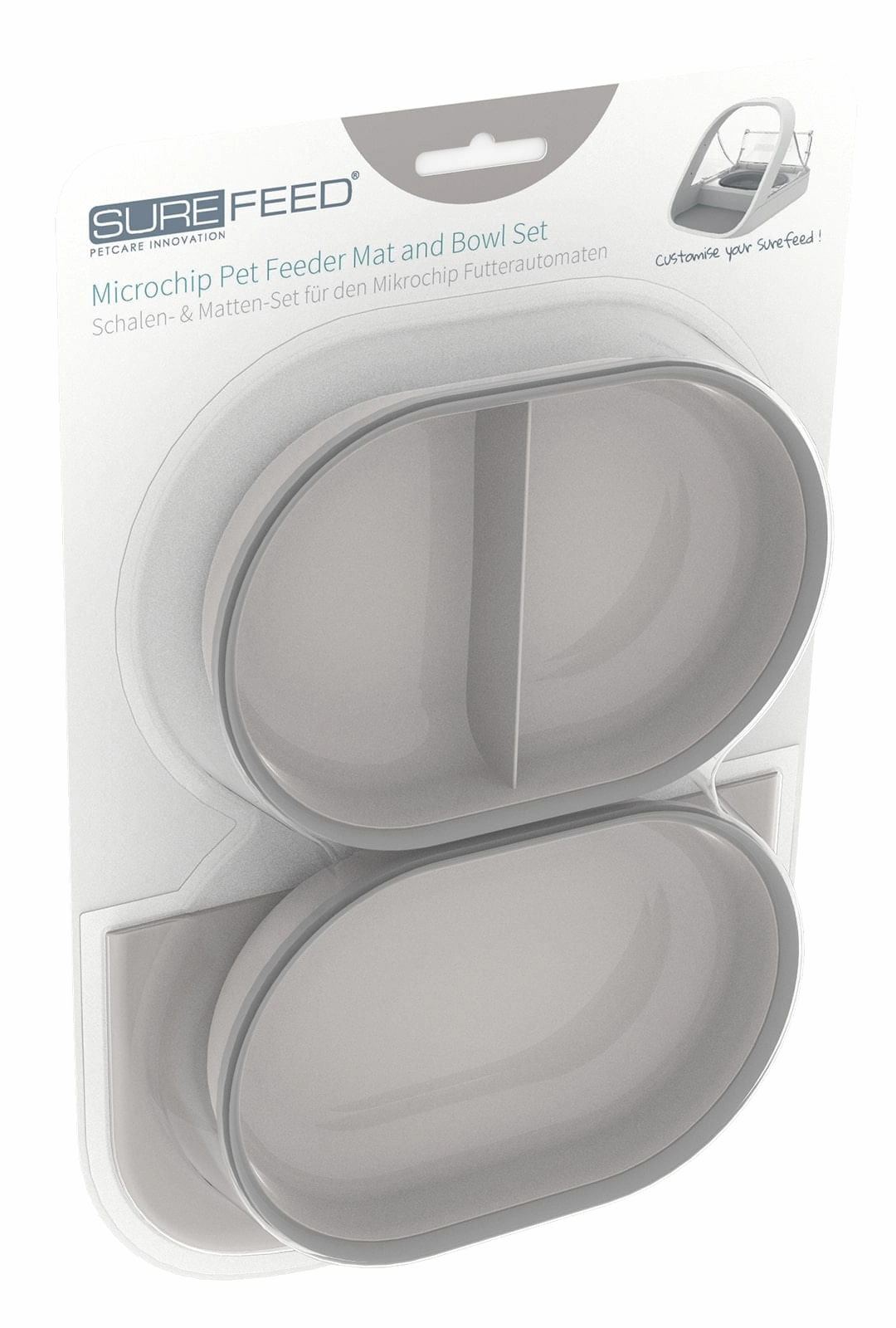 SureFeed Microchip Feeder Mat and Bowl Set cat food bowl,cat feeder,elevated cat dish
