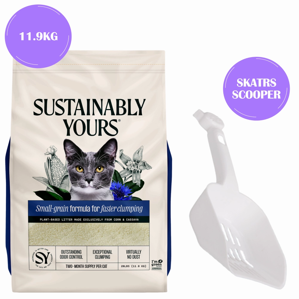 Sustainably Yours Multi Cat Plus Unscented Small Granules Cat Litter
