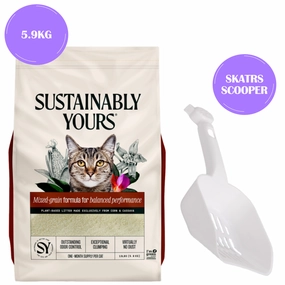 Sustainably Yours Multi Cat Unscented Mixed Granules Cat Litter cat waste,cat garbage bin,cat waste disposal