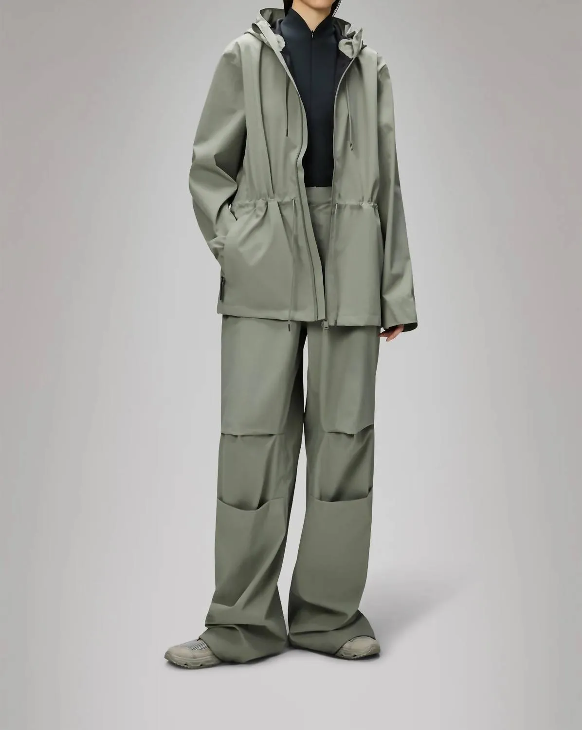 Suva Hardshell String W Rain Jacket In Drift