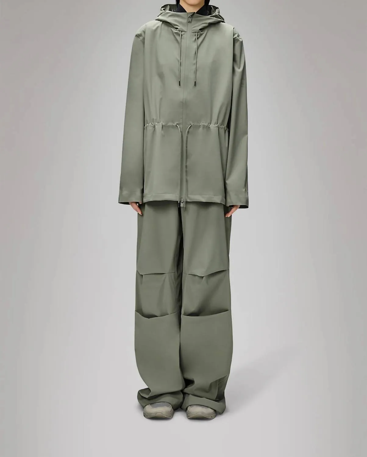 Suva Hardshell String W Rain Jacket In Drift