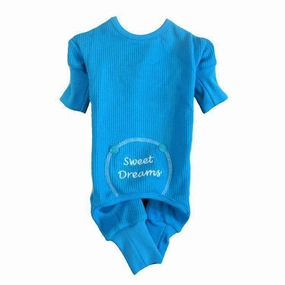 Sweet Dreams Dog Pajamas Blue dog underwear,dog diaper,pet undergarments