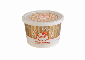 Swell Dog Frozen Gelato - Spiced Pumpkin Nog 4.5oz resealable cup stainless steel bowl,metal pet feeder,steel water dish