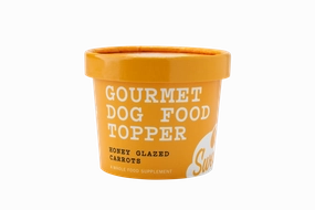 Swell Dog Frozen Gourmet Food Topper - Honey Glazed Carrots 8oz resealable cup puppy food,chew toy for puppies,small dog treats