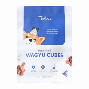 Taki Wagyu Cubes Freeze-Dried Treats For Cats & Dogs 50g cat snacks catnip treats healthy cat food cat reward treats low calorie cat food