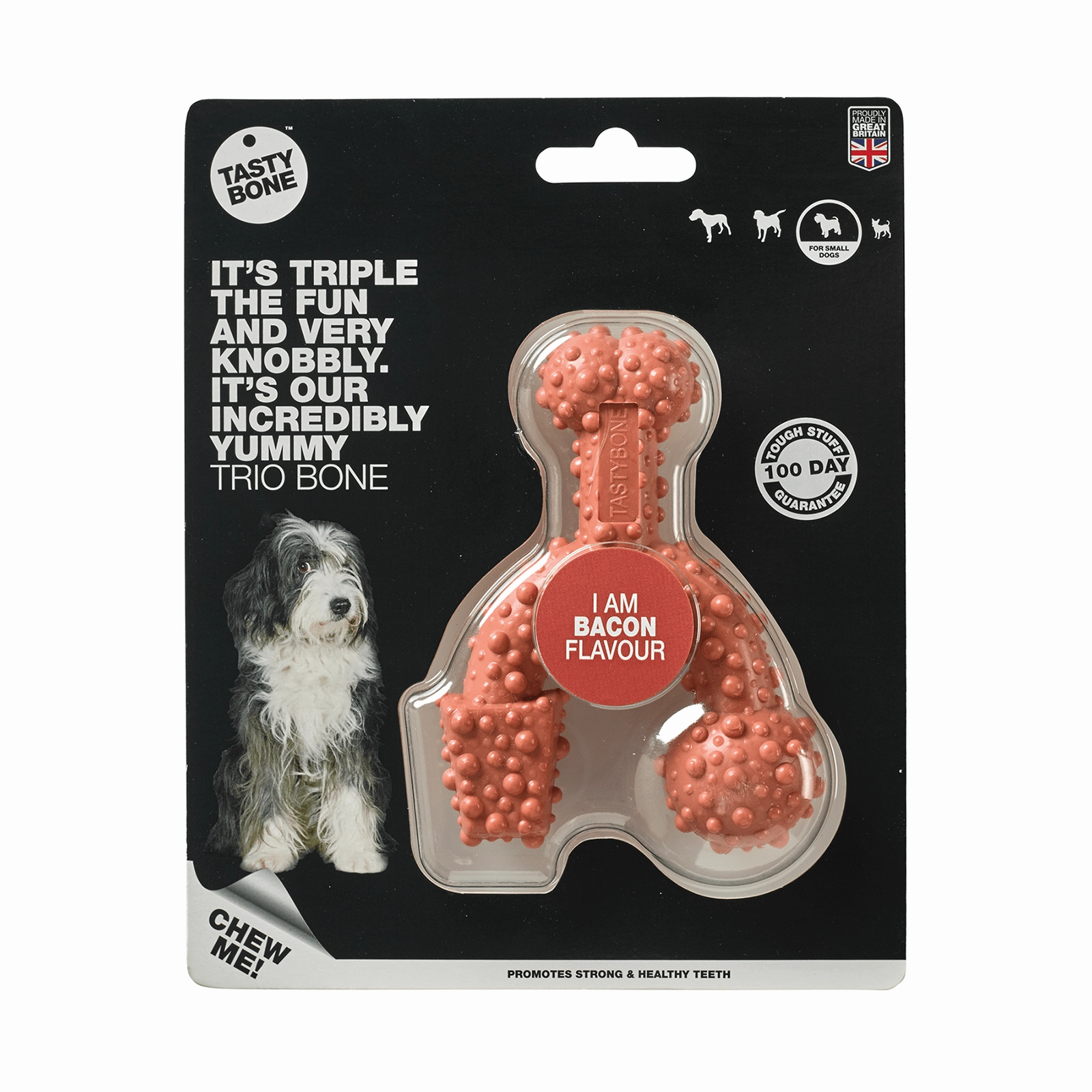 Tasty Bone Nylon Trio Bacon Dog Toy