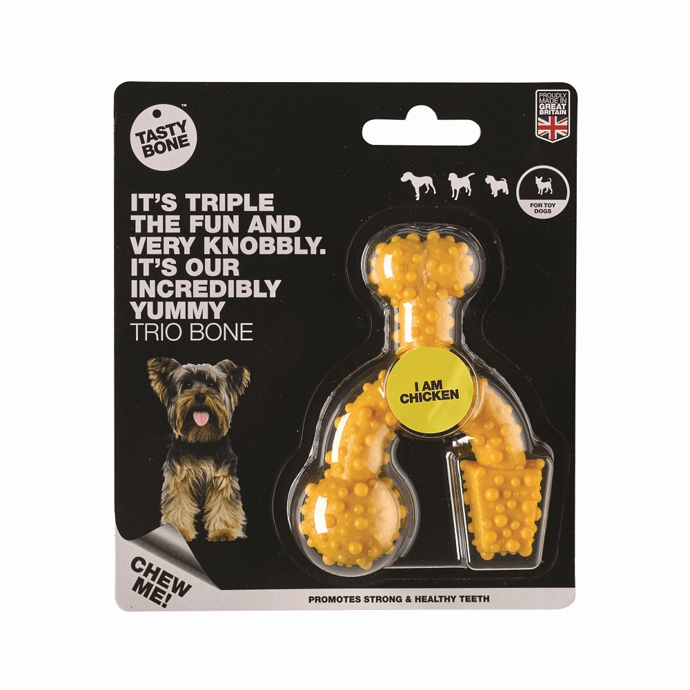 Tasty Bone Nylon Trio Chicken Dog Toy