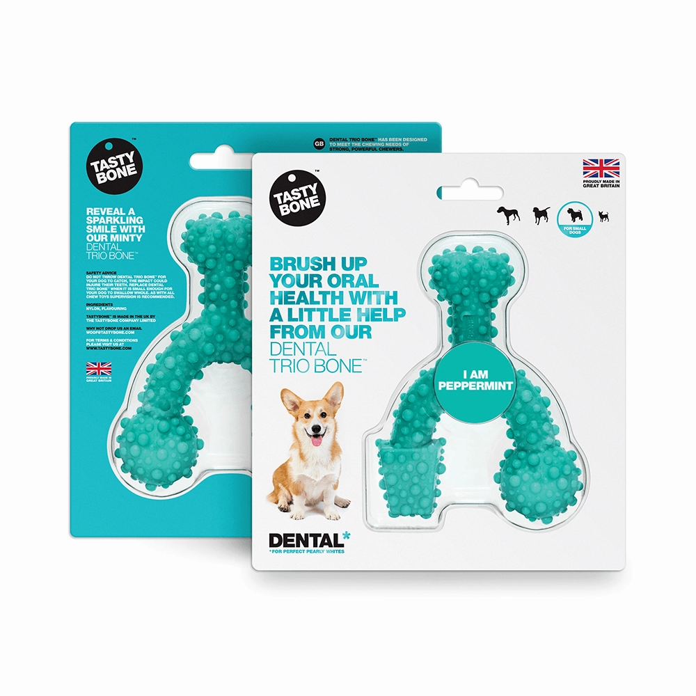 Tasty Bone Nylon Trio Peppermint Dog Toy