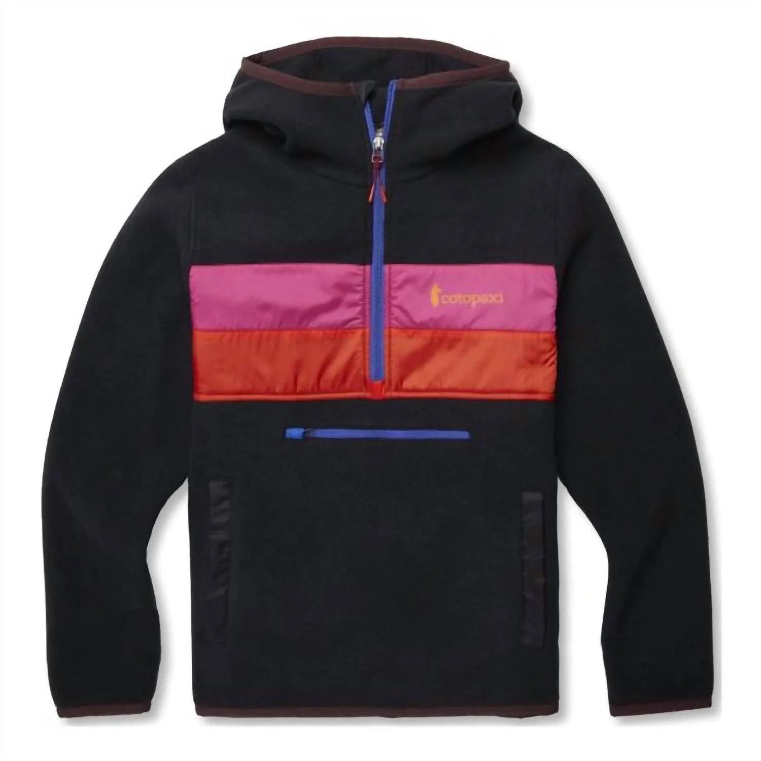 Teca Fleece Hooded Half-Zip Jacket In Road To Fame