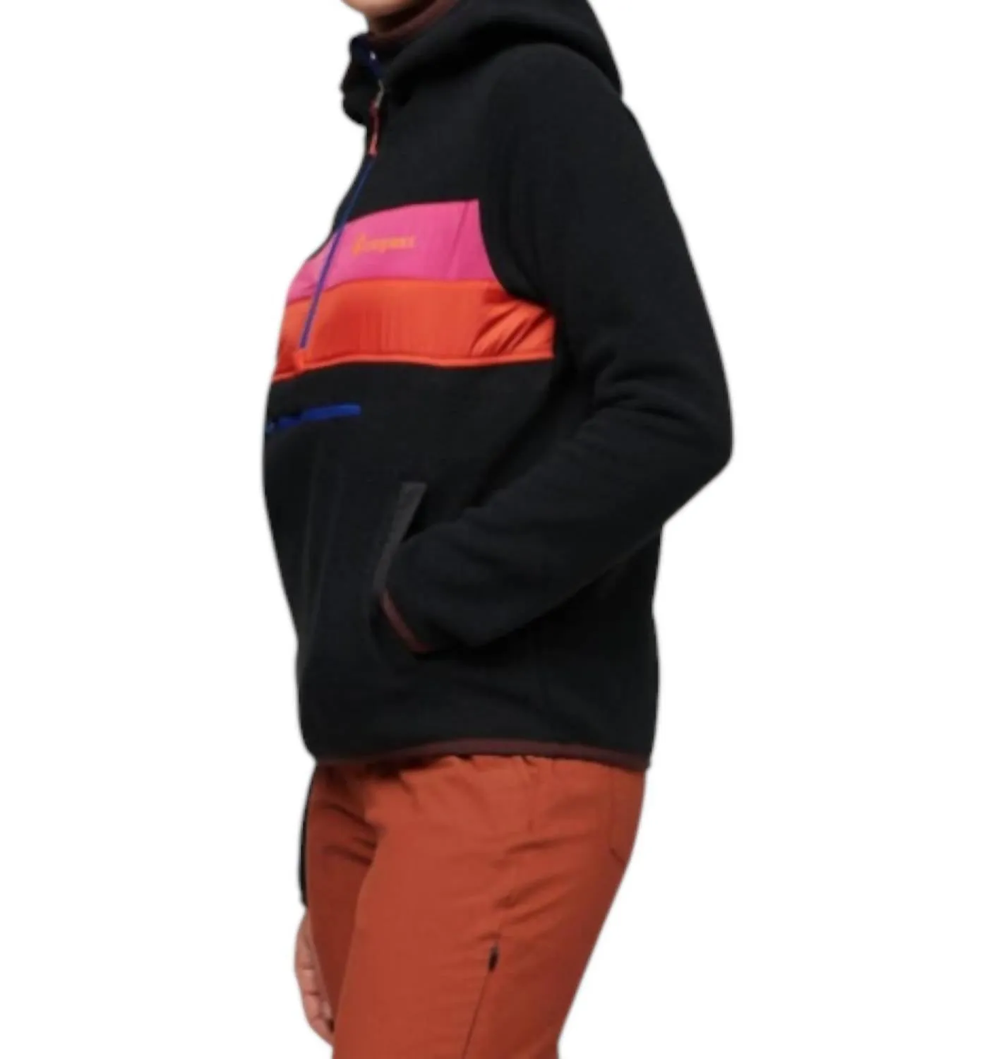 Teca Fleece Hooded Half-Zip Jacket In Road To Fame