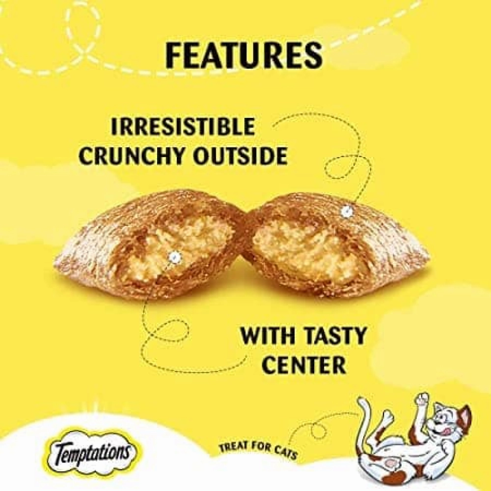 Temptations Seafood Medley and Savoury Salmon Flavour Cat Treats Combo