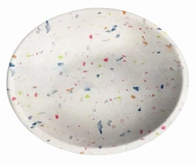 Terrazzo Brights Saucer cat food bowl,cat feeder,elevated cat dish