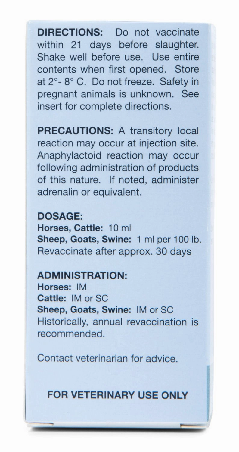 Tetanus Toxoid Vaccine for Animals