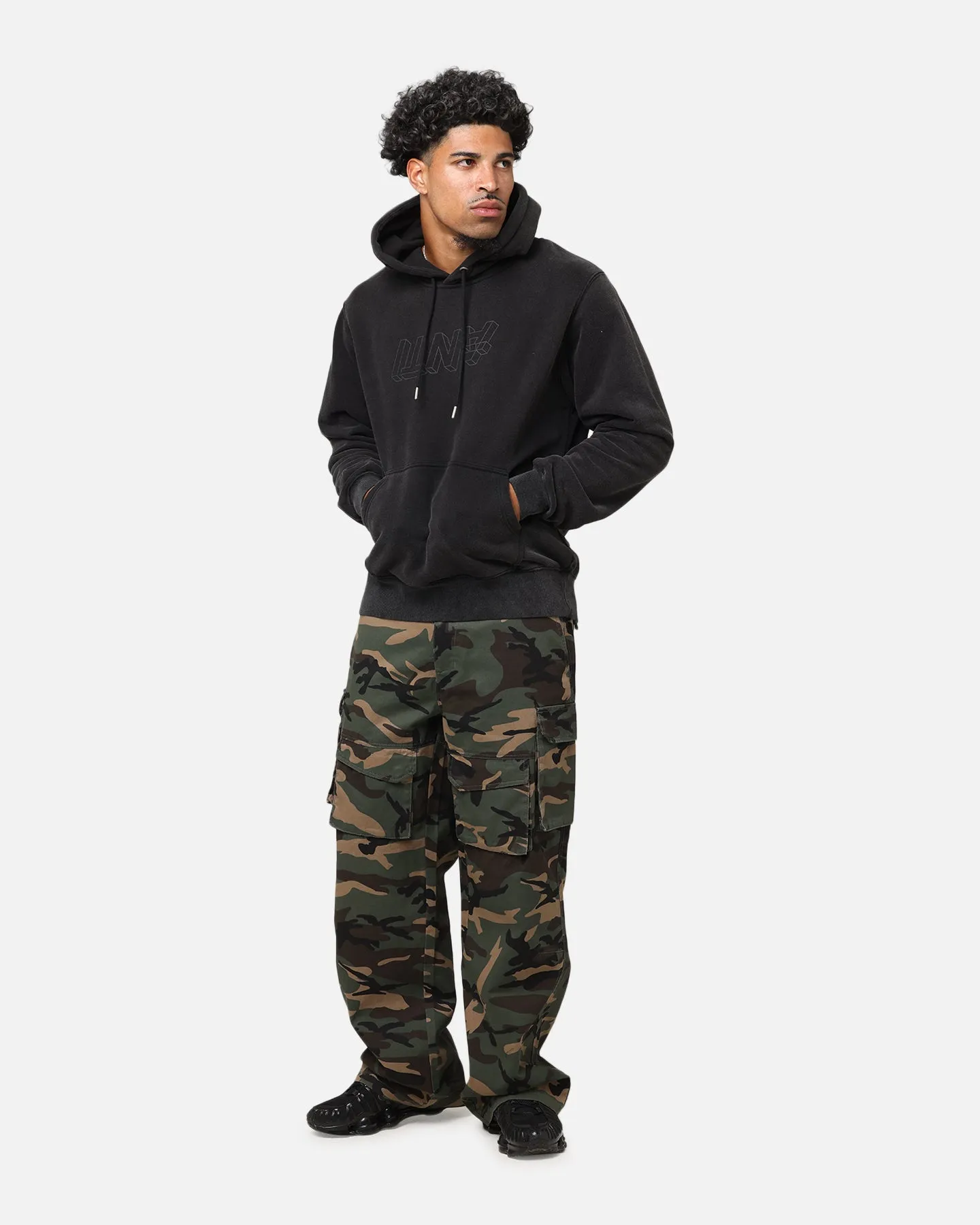 The Anti Order Dimension Boxy Hoodie Vintage Black