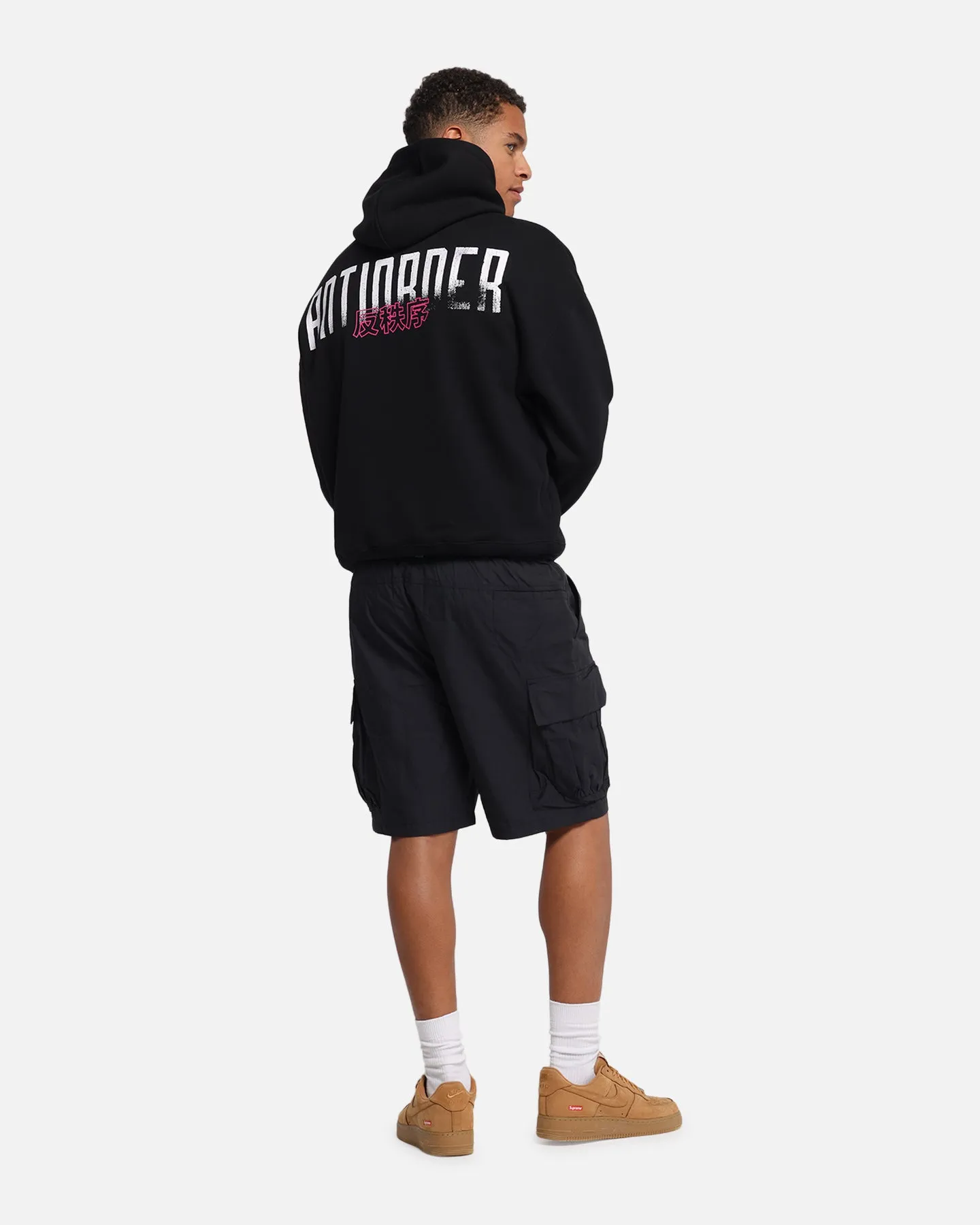 The Anti Order Ryuken Boxy Hoodie Black