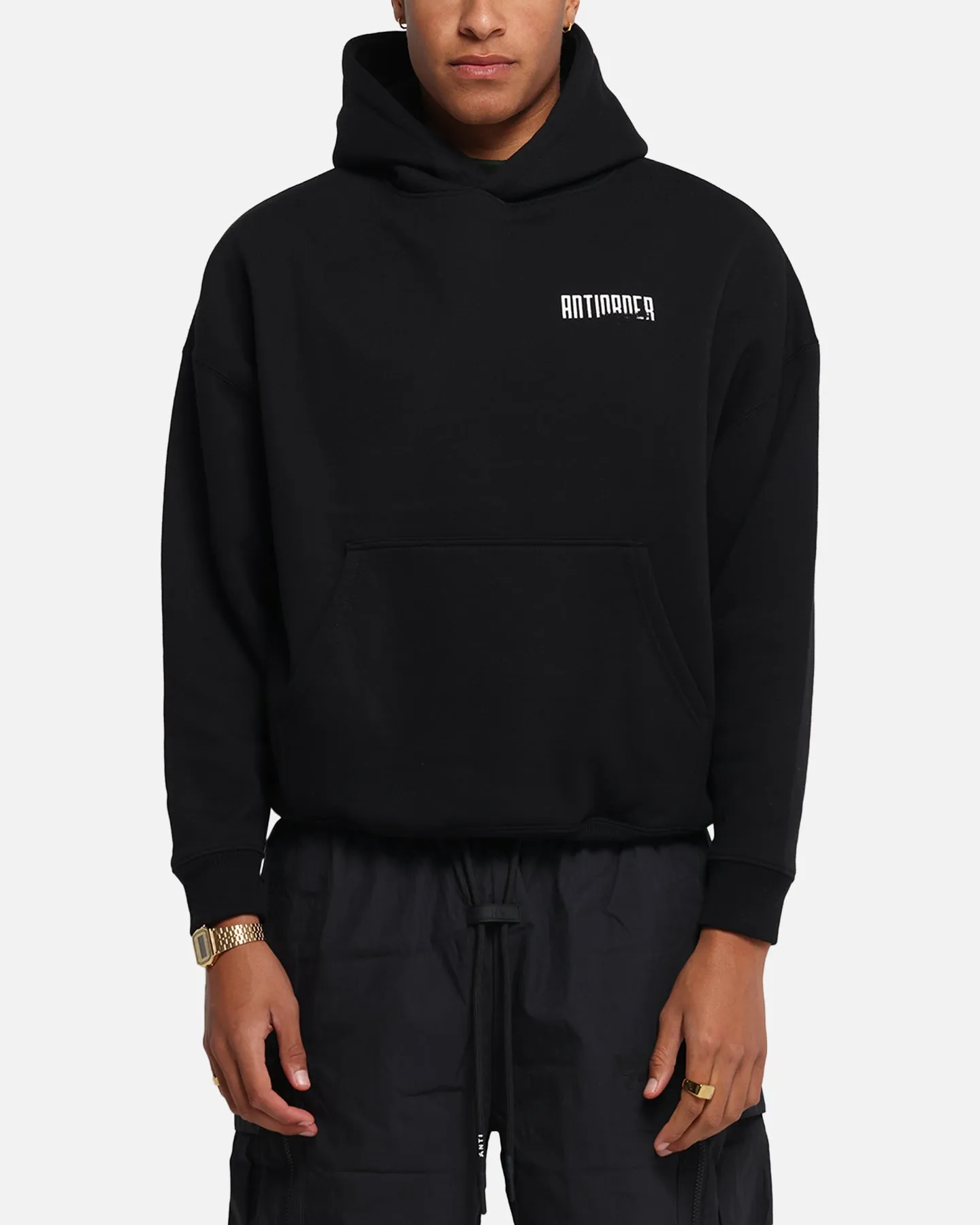 The Anti Order Ryuken Boxy Hoodie Black