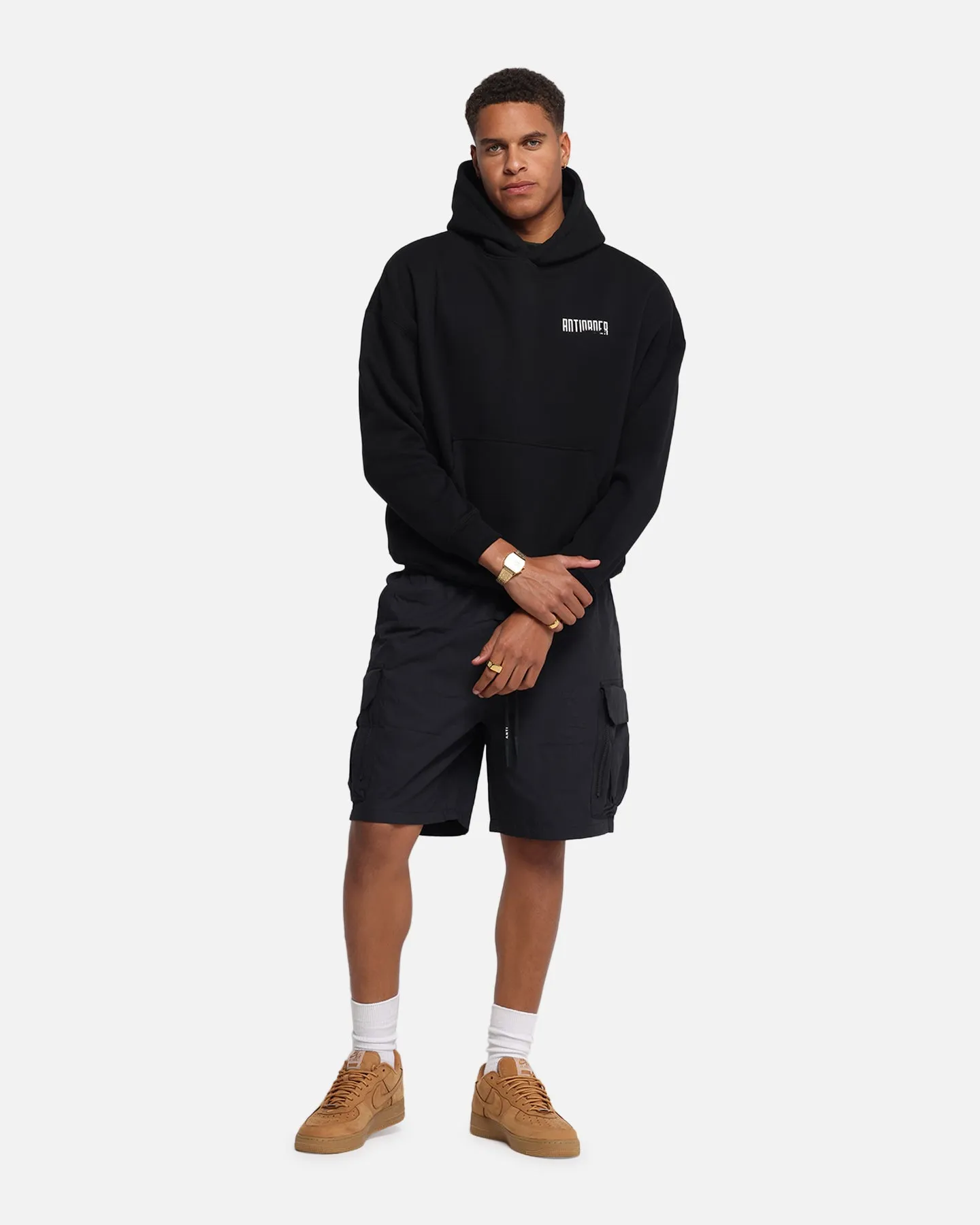 The Anti Order Ryuken Boxy Hoodie Black