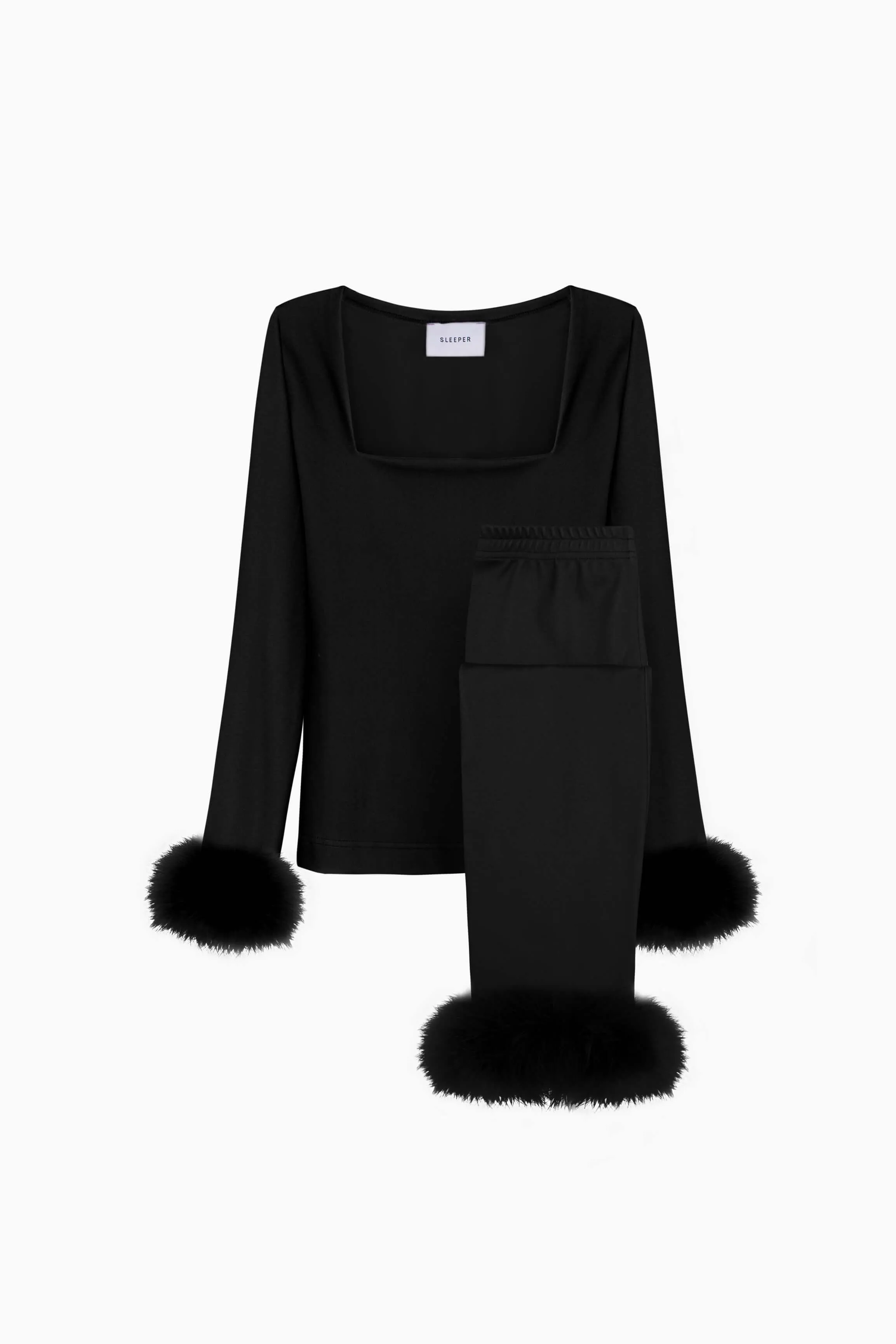 The Weekend Chic Set with Leggings in Black