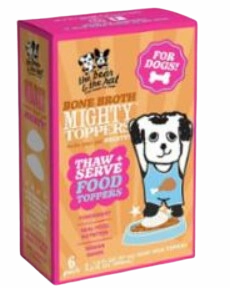 The Bear & The Rat Frozen Bone Broth Mighty Toppers 6pk stainless steel bowl,metal pet feeder,steel water dish