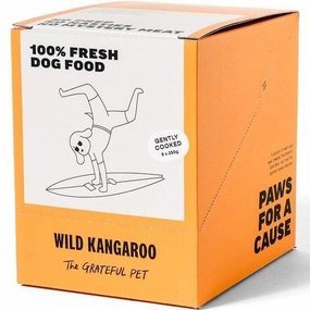 The Grateful Pet Gently Cooked Wild Kangaroo Frozen Dog Food 2kg raw pet food,frozen meat dog,raw feeding dog