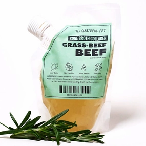 The Grateful Pet Grass-Fed Beef Frozen Bone Broth Collagen 240ml raw pet food,frozen meat dog,raw feeding dog