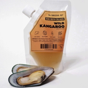 The Grateful Pet Wild Kangaroo Frozen Bone Broth Collagen 240ml raw pet food,frozen meat dog,raw feeding dog