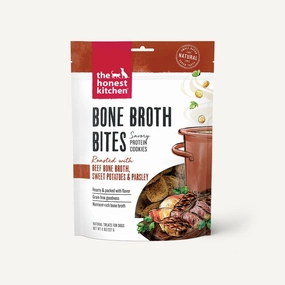The Honest Kitchen Biscuit Dog Treats Bone Broth Bites Roasted with Beef Bone Broth & Sweet Potatoes 8oz Bag dog biscuit treats,crunchy dog snacks,dog cookies
