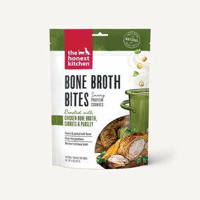 The Honest Kitchen Biscuit Dog Treats Bone Broth Bites Roasted with Chicken Bone Broth & Carrots 8oz Bag dog biscuit treats,crunchy dog snacks,dog cookies